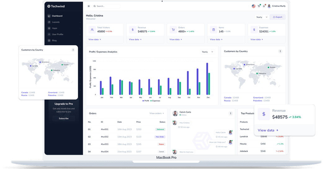 Simple 3-step process visualization